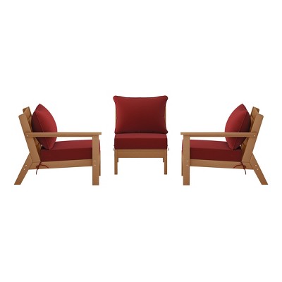 WestinTrends Avalon Outdoor Patio HDPE Sectional Sofa with Patio Cushions