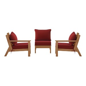 WestinTrends Avalon Outdoor Patio HDPE Sectional Sofa with Patio Cushions - 1 of 4