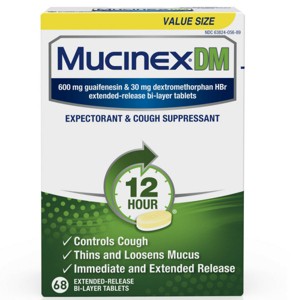Mucinex Dm Tabs Ext/Rel 600 Mg, 68 Tab - 1 of 4