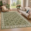 Machine Washable Area Rug Floral Printed Carpet Non Slip Stain Resistant Farmhouse Floor Cover Soft Low Pile Indoor Rugs for Bedroom Kitchen - 3 of 4