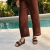 Aerothotic - Serena Double Strappy Open Toe Comfortable Leather Platform Sandals - 4 of 4
