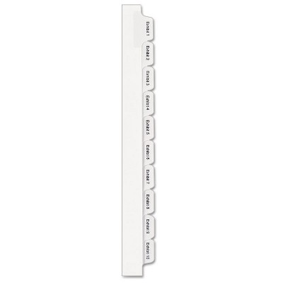 Avery Allstate-Style Legal Exhibit Side Tab Dividers 25-Tab 1-25 Letter White 82106