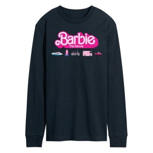 Men's - Barbie - Barbie Transportaion Vehicles Long Sleeve Graphic T-Shirt - 1 of 4