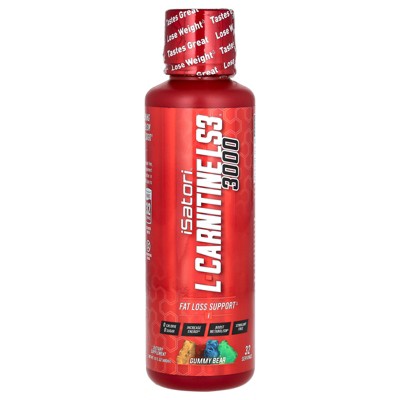 Isatori L-Carnitine LS3 3000, Gummy Bear, 3,000 mg, 16 fl oz (480 ml)