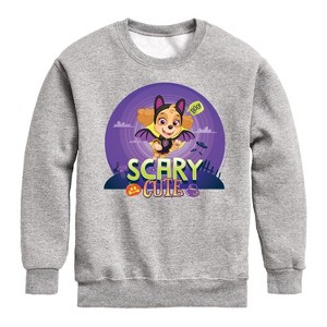 Boys' - Paw Patrol - Scary Cute Graphic Long Sleeve Fleece Sweatshirt - 1 of 4