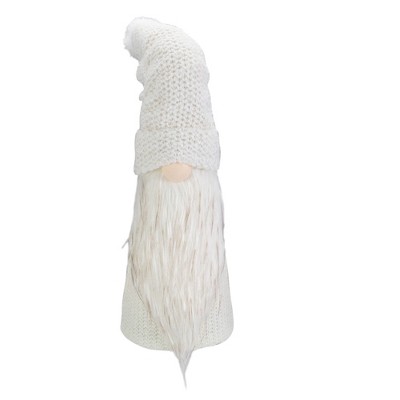 Northlight 20" LED Lighted White Knit Gnome Christmas Figure