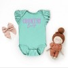 Country Baby Puff Print  - Baby Flutter Sleeve Bodysuit - 2 of 4
