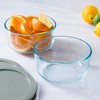 Pyrex 4pc 4c Round Glass Food Storage Container Set - 4 of 4