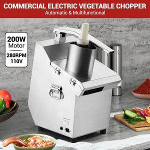Commercial Food Processor, Stainless Steel Electric Vegetable Slicer for Hotel Kitchen Restaurant - 1 of 4