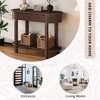 NicBex Elegant Corner-Curved Console Table for Entryway,Sofa Table with 2 Drawers & Bottom Shelf,Foyer Tables for Hallway,Study,Living Room - 3 of 4
