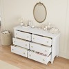 Garvee 6 Dresser for Bedroom, 47.2" Wide Drawer Dresser with Storage Freestanding, Wooden Closet Storage Chest for Living Room, Natural Oak - 4 of 4