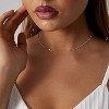 BRINJOY 14K gold plated necklace, shiny polka dot gold chain necklace, beads glitter, link chain, exquisite jewelry for women - 4 of 4