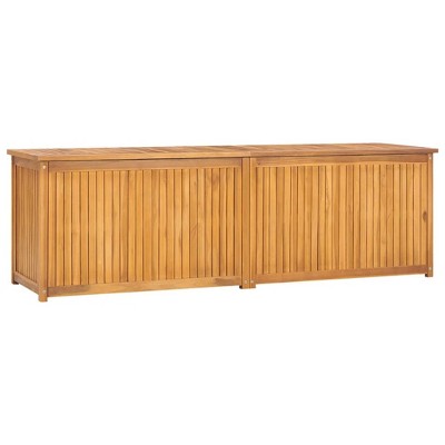 vidaXL Garden Box Natural Teak Solid Teak Wood 68.9 in x 19.7 in x 21.7 in