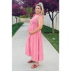 PinkBlush Pink Smocked Tie Strap Maternity Midi Dress - 4 of 4