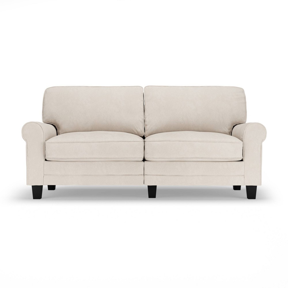 Photos - Sofa Serta 73" Copenhagen  Cream - : Space-Saving, 2-Seater, Easy-Care Upholstery 