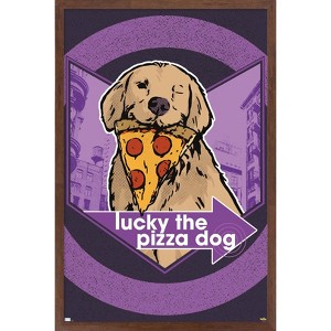 Trends International Marvel Hawkeye - Lucky (Pizza Dog) Graphic Framed Wall Poster Prints - 1 of 4