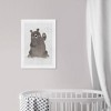 15" x 21" Hello Bear Animals Framed Art Print - Wynwood Studio: Modern Style, Digital Artwork, Plastic White Frame, Wire Mount - 3 of 4