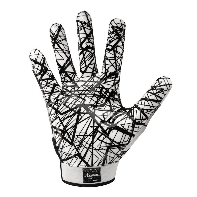 Cutters Game Day Receiver Gloves Adult - White S, 4 of 7