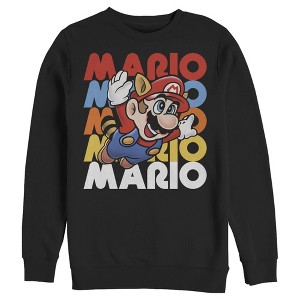 Men's Nintendo Flying Raccoon Mario Sweatshirt - 1 of 3