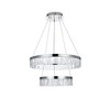 Elegant Lighting Linden 2 - Light Chandelier in  Chrome - 2 of 4