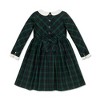 Hope & Henry Girls' Organic Long Sleeve Peter Pan Collar Ruffle Cuff Party Dress, Infant - image 3 of 4