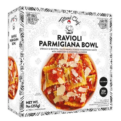 Tattooed Chef Frozen Ravioli Parmigiana Bowl - 9 oz