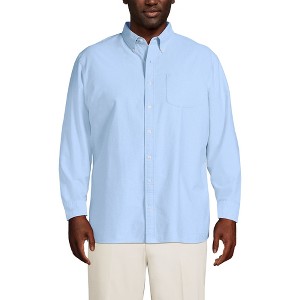 Lands' End Men's Traditional Fit Comfort-First Sail Rigger Oxford Shirt - 1 of 4