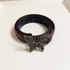 Anna-Kaci Women's Butterfly Buckle Belt with Textured Strap and Metal Detailing 40.5x2 in - 4 of 4
