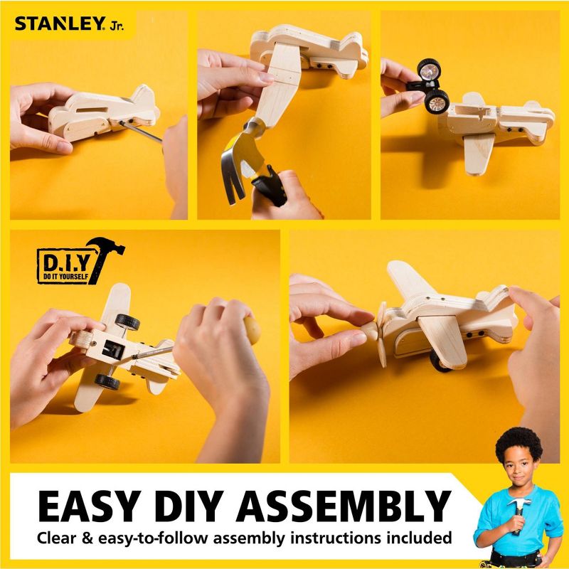 Stanley Jr. DIY Pull Back Airplane Kit, 4 of 9