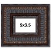 PosterPalooza | Photo Size 3.5" Wide Ornate Brown Frame - UV Acrylic, Foam Board Backing, Hanging Hardware - 2 of 4