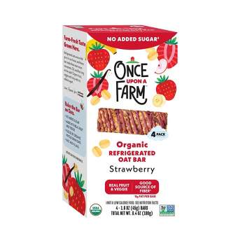 Once Upon a Farm Strawberry Organic Refrigerated Oat Bar - 6.4oz/4ct
