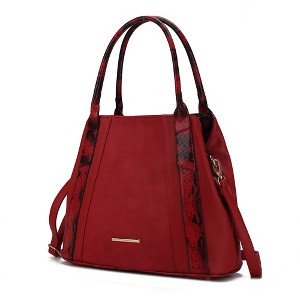 MKF Collection Kenna Snake embossed Vegan Leather Women’s Tote Handbag by Mia K - 1 of 4