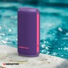 Monster DNA One Portable Bluetooth Speaker, 360° Bass Sound, 10W Qi Wireless Charging Pad, IP67 Waterproof, Indoor/Outdoor Use, Purple/Neon Pink - 3 of 4