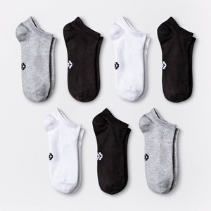 Women's Extended Size Lightweight Active Mesh 6+1 Bonus Pack No Show Athletic Socks - All In Motion™ 8-12 - 1 of 3