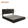 Queen Size House Bed Platform Bed Frame for Kid with Storage, Velvet - ModernLuxe - 3 of 4