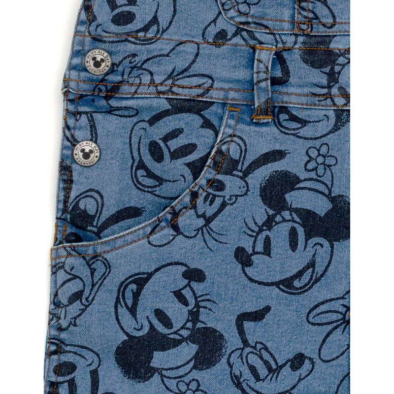 Disney Mickey Mouse Toddler Boys Short Overalls Blue 3T, 4 of 5