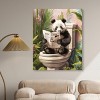 Art Remedy Panda Tropical Bathroom Tropical Bathroom Wall Art Unframed - 2 of 4