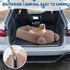 A Dog Bed Suitable for You and Your Pet, Featuring A Semi-Enclosed Plush Design for Naps, an Adorable Double-Ear Style, and Comes with A Pillow - 3 of 4