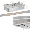 CuisinSmart 6 Pack Steam Table Pan, Stainless Steel Catering Pans, Commercial Anti-Jamming Hotel Pan with Handle, 2.5/4/6 Inch Deep - 2 of 4