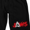 Jaws Great White Title Logo Men's Black Lounge Shorts - 2 of 4