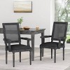 Set of 2 Maria French Country Wood and Cane Upholstered Dining Chairs - Christopher Knight Home - 2 of 4