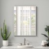 91cm Silver Aluminum Rectangular Mirror with Slim Frame and Right Angles, 1.5cm Depth - 2 of 3
