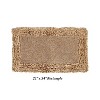 Shaggy Border Collection Bath Rug 100% Cotton Tufted Weave Ruffle Border Pattern Bathroom Rug for Machine Washable Bath Mat - 2 of 4