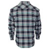 Gioberti Men's Western Brushed Flannel Plaid Checkered Shirt w/ Snap-on Button - 2 of 4