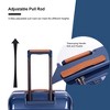 ORRD 28" Lightweight Expandable Suitcase w/TSA Lock & USB Port - Spinner Wheels, Blue Artificial Leather - 2 of 4