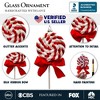 Red Swirl Candycane Lollipop Glass Christmas Ornament| OrnamentallyYou - 4 of 4