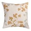 Tan Florals Decorative Pillow – Indoor Outdoor 18" by Manual Woodworkers and Weavers - 2 of 3