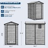 Acekool 6x8x6.4 FT Metal Outdoor Storage Shed with Sloped Roof, Lockable Doors, Air Vents, Rust-Resistant Panels for Backyard & Patio - 2 of 4