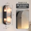 Dimmable LED solid brass Wall Mounted Sconce with Alabaster Shade (Set of 2) - 2 of 4