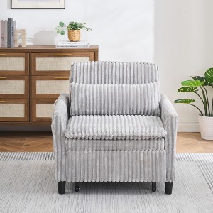 JUJABU Accent Chair with Pillow, Compact Sofa Bed for Small Apartments, Bedroom or Balcony - 1 of 4
